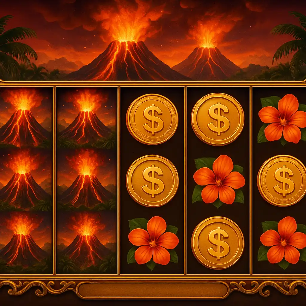 3 Coin Volcanoes slot game screen