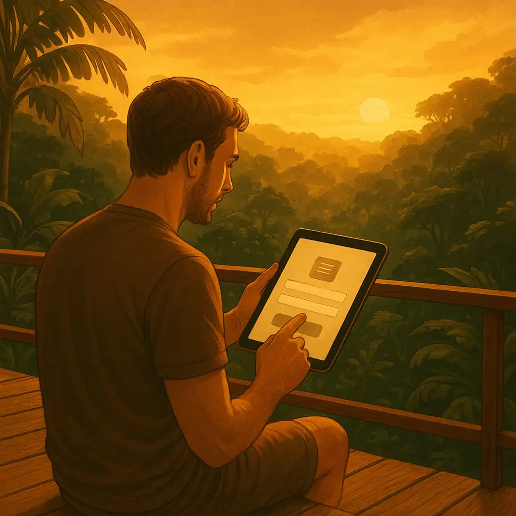 Player registering an account at GambleGorilla